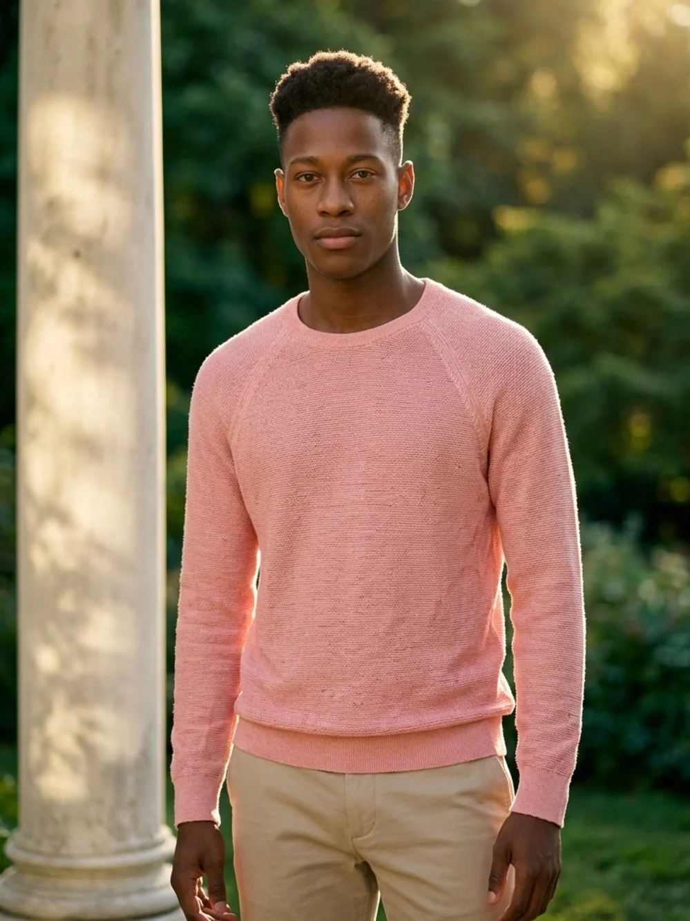NWT J. Crew Lightweight Pale Pink Crew Neck Sweater - Size Small
